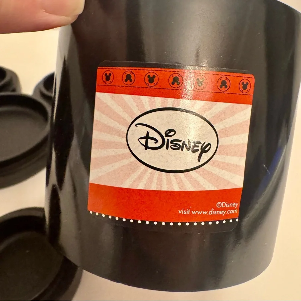 NWT. Disney resin jars set of 2 with lids. Classic Mickey resin trinket jars